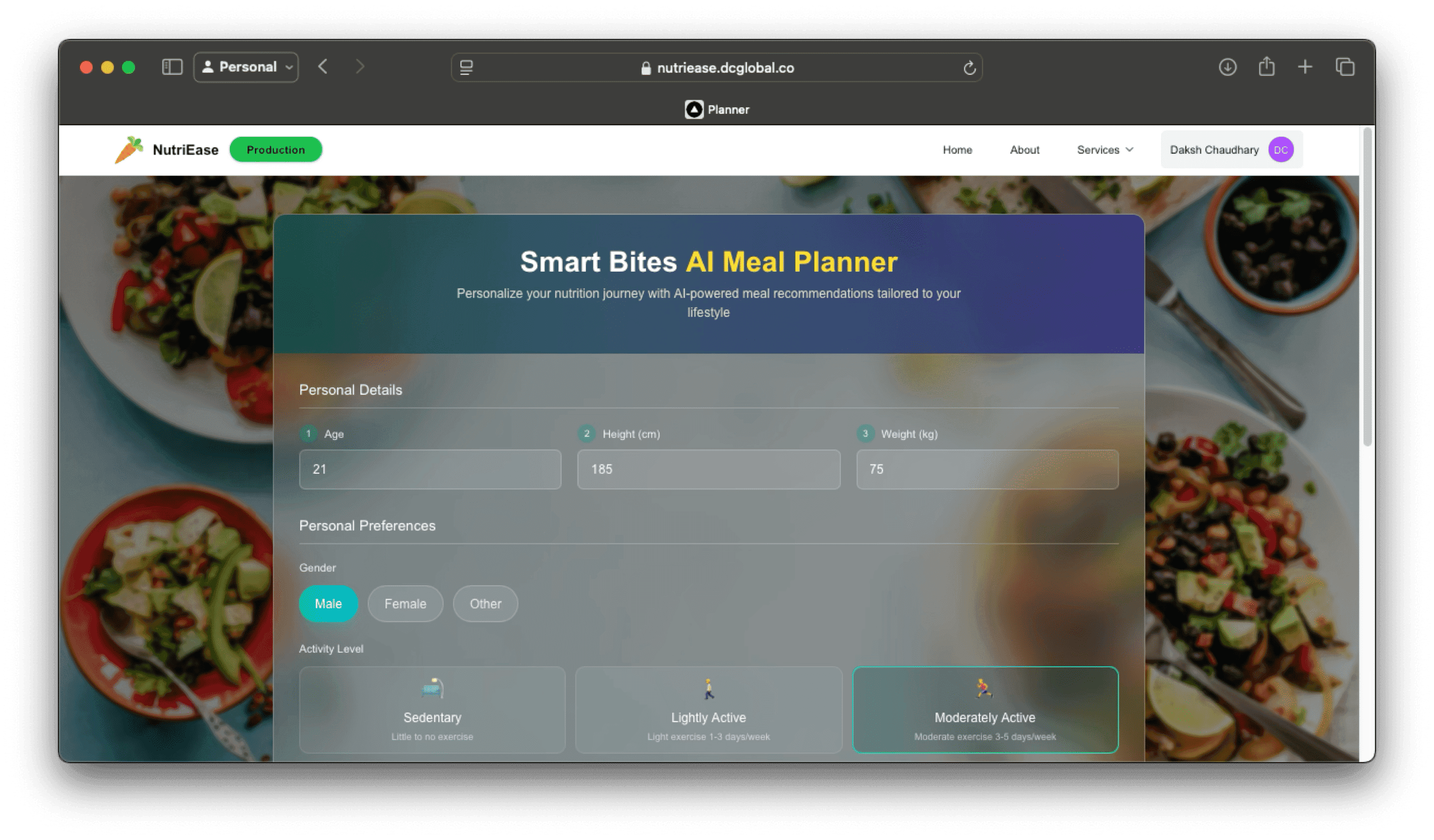 AI-Powered Meal Planner